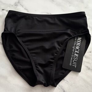 Miraclesuit Swim Bikini Bottom 6516601 Black Basic Pant Swim Bottom 8